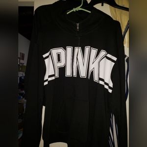 Victoria secret pink quarter zip sweatshirt